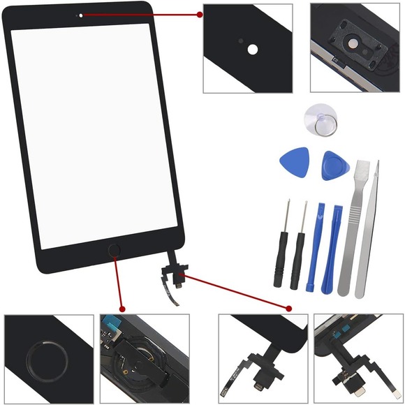 Touch Screen Digitizer for iPad Mini 3-3rd Gen iPad Mini Front Glass Replacement - Picture 3 of 8